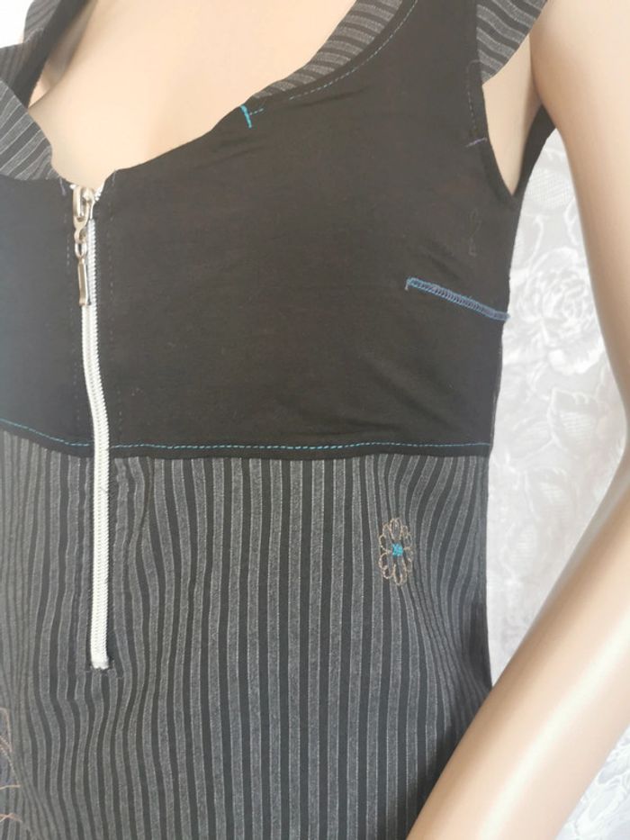 Robe noire-turquoise. Taille 40. La Mode Est À Vous - photo numéro 3