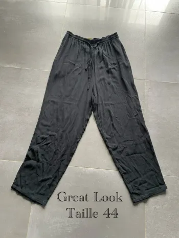 Pantalon noir large - Great Look - Taille 44