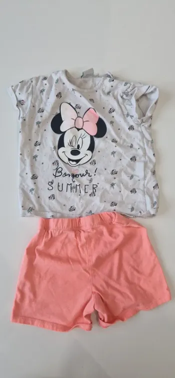Ensemble pyjashort minnie 36 mois