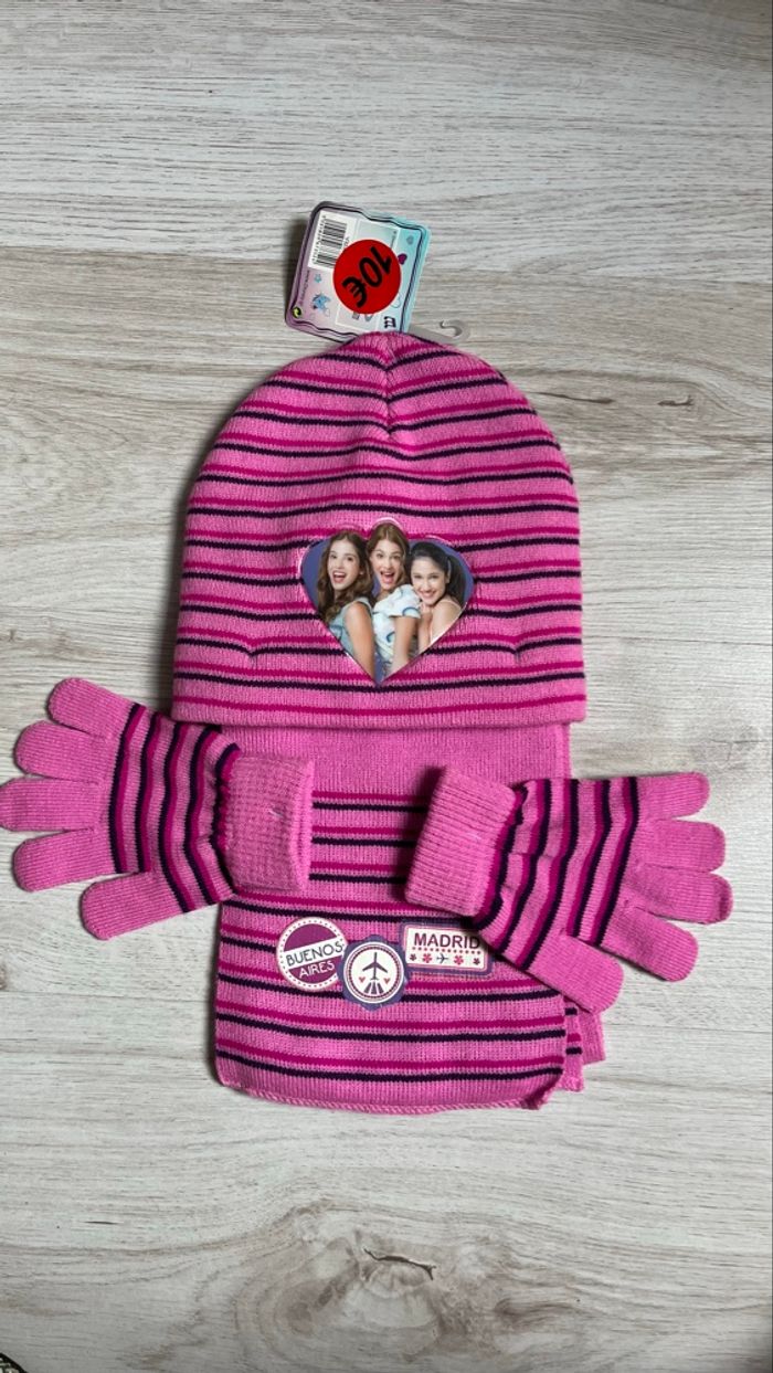 Gants/bonnet/écharpe violetta - photo numéro 2