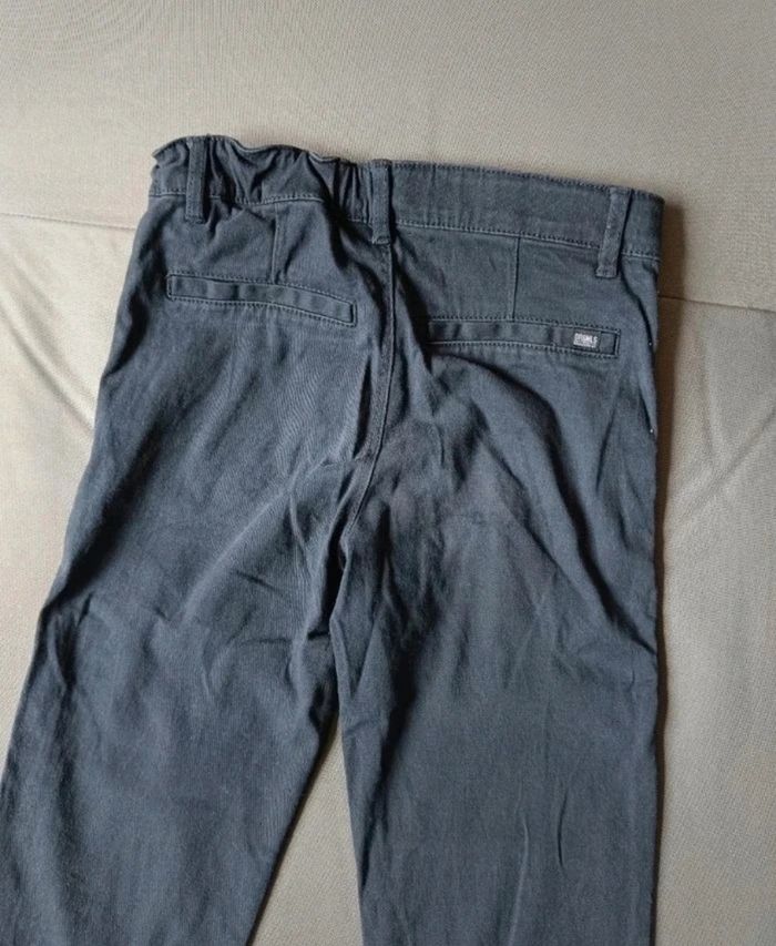 Pantalon en coton bleu marine - photo numéro 9