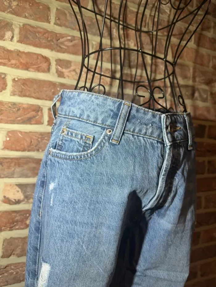Jeans slim boyfriends Bershka Taille XS / 34 - photo numéro 5