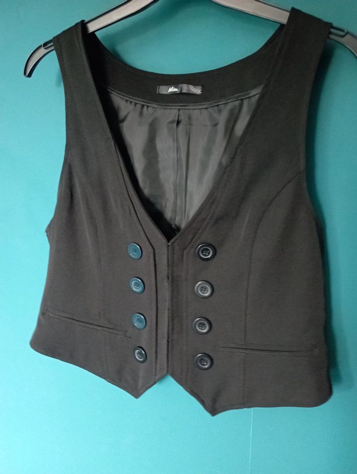 Gilet costume femme noir - photo numéro 4