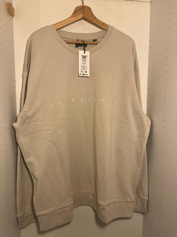 Sweat beige 100% coton JACK & JONES Originals – Taille 3XL