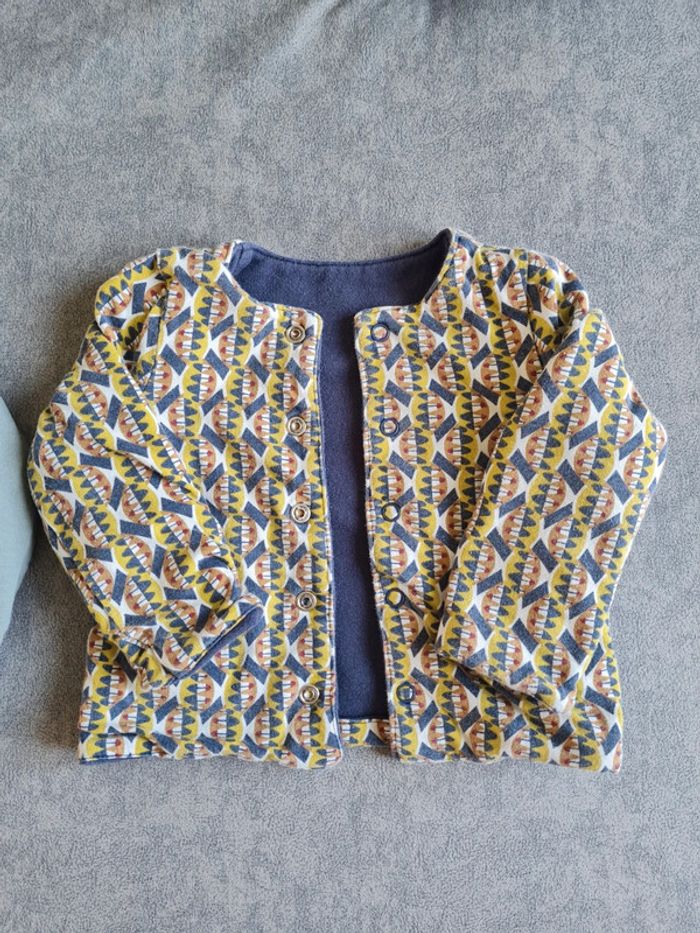 Lot de 2 vestes réversible 12 mois - photo numéro 6
