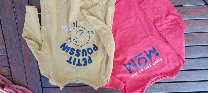 Lot de2 tee shirt manches longues 18 mois - photo numéro 2
