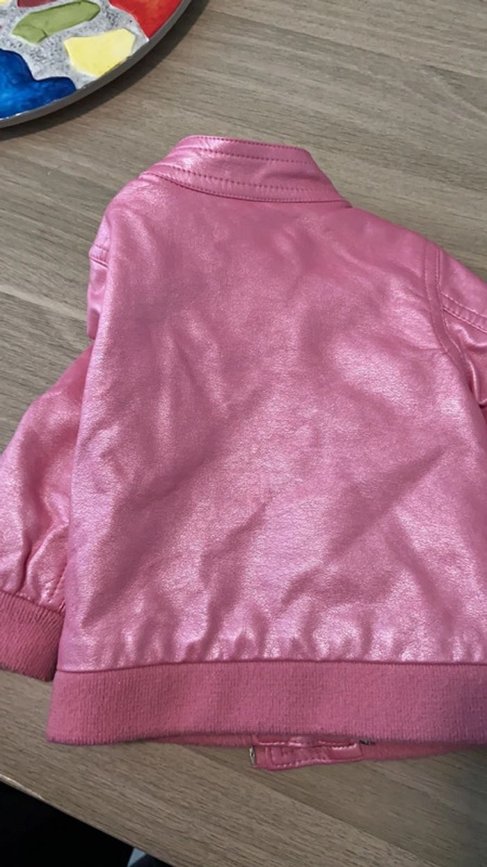 Veste chaude style cuir 9 mois - photo numéro 4