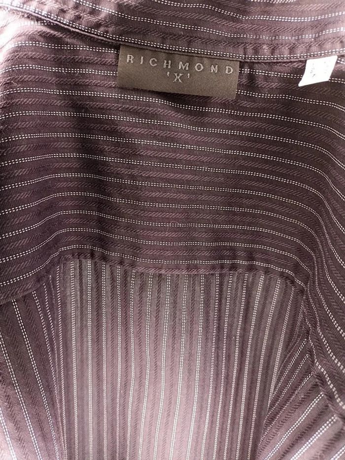 Chemise à rayures Richmond taille L - photo numéro 6
