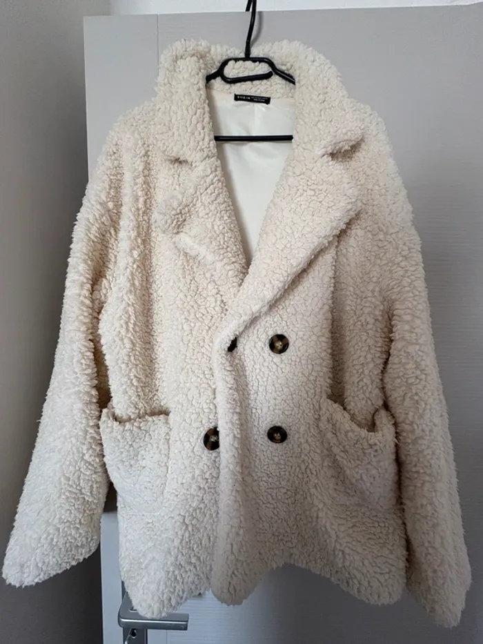 Manteau moumoute beige – Taille M