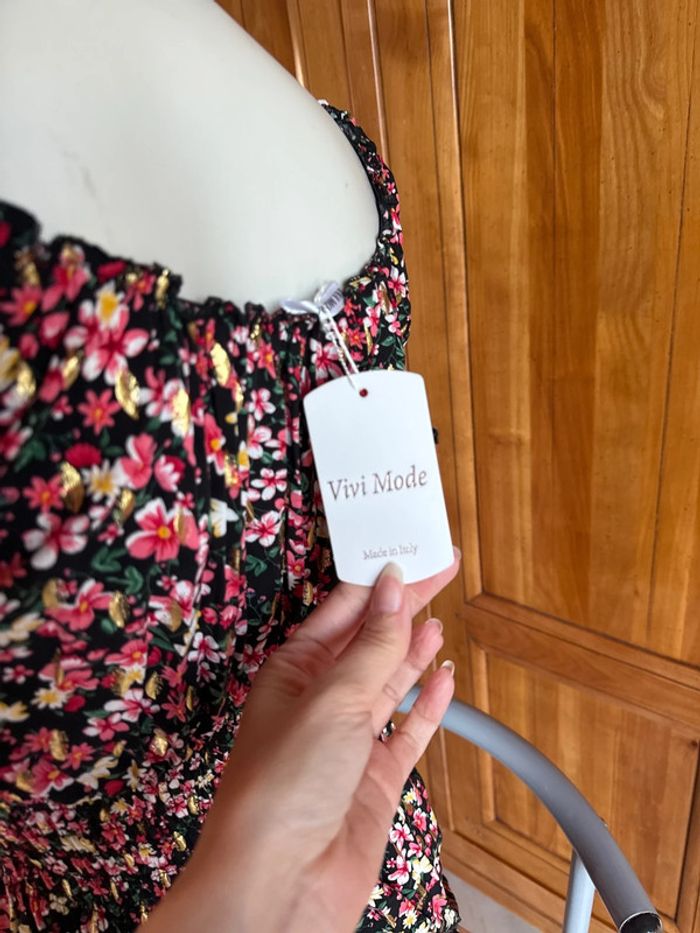 Robe taille unique fleurie femme - photo numéro 8