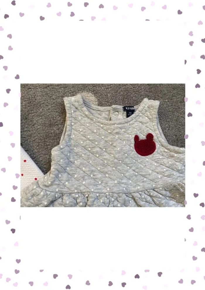 Kiabi Lot 2 robes bébé fille Taille 6 mois/69 cm - photo numéro 3
