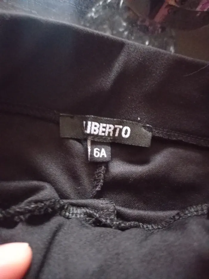 Pantalon élastique noir pour petite fille - photo numéro 3