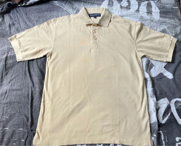 Polo beige/jaune taille S compagnie Alpine sportswear - photo numéro 2