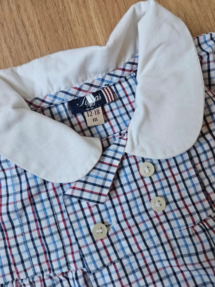 Chemise manches longues col claudine tizzas 12 mois - photo numéro 5