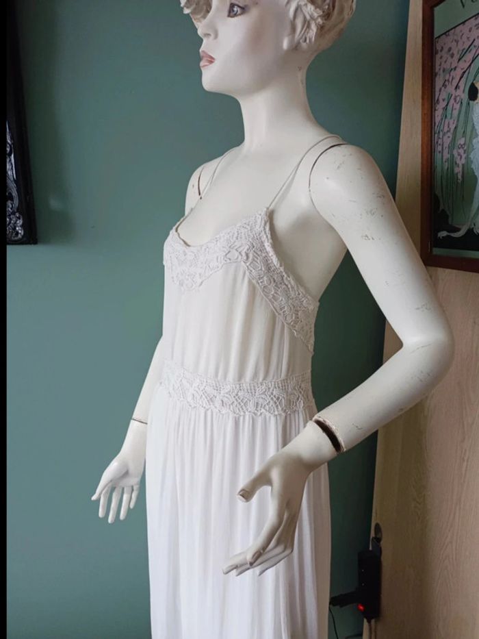 Robe dos nu blanche Zara  XS - photo numéro 8