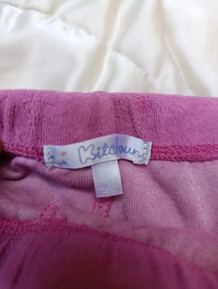 Pantalon de pyjama rose 2 ans Kitchoun - photo numéro 4