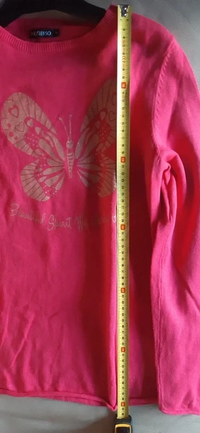 Robe ou pull long papillon manches longues 14 ans - photo numéro 8