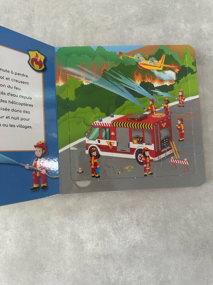 Livre pompiers puzzle - photo numéro 5