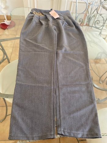 Pantalon femme gris