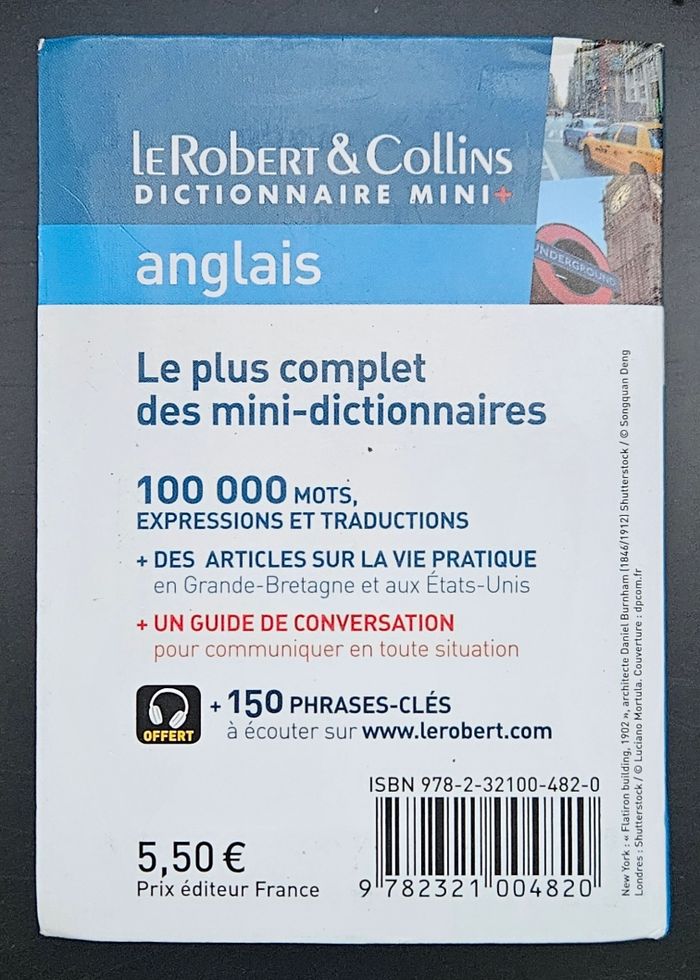 Mini dictionnaire d'anglais avec guides de conversations - photo numéro 2