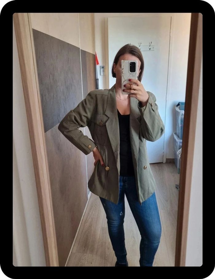 Veste vintage kaki - photo numéro 5