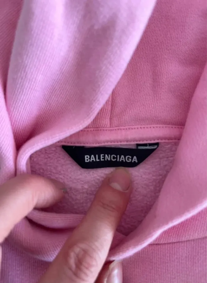 Sweat à capuche rose Balenciaga - photo numéro 2