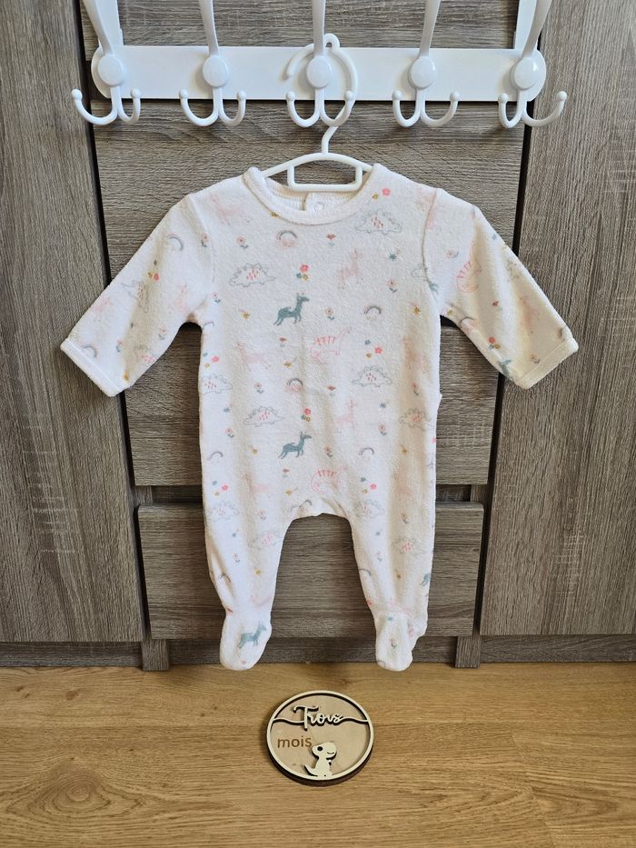 Vêtement Bébé Fille - Pyjama Licorne/ Dino - Kiabi - 3 mois / 56-62cm