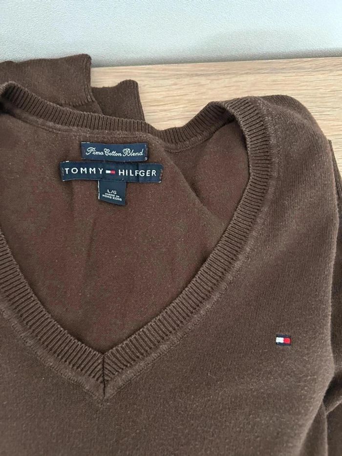Pull marron tommy Hilfiger - photo numéro 7