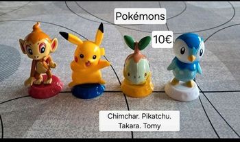 Lot figurines personnages *Pokémon*