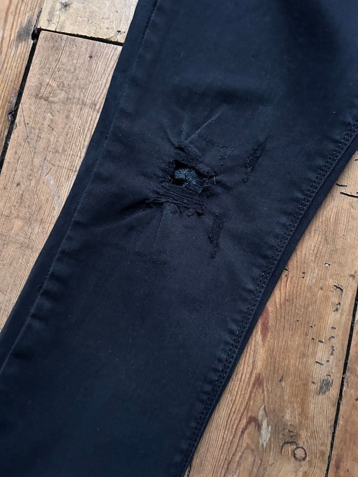 Jeans noir troué avec dentelle 42 VS Miss - photo numéro 3