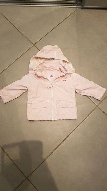 Impermeable fille rose