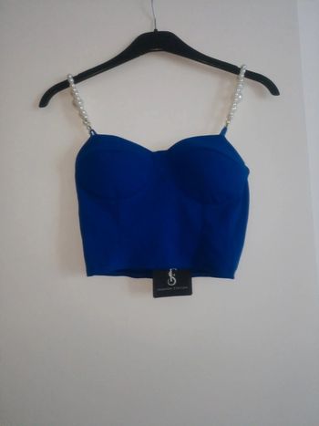 Croc top bleu électrique neuf étiqueté