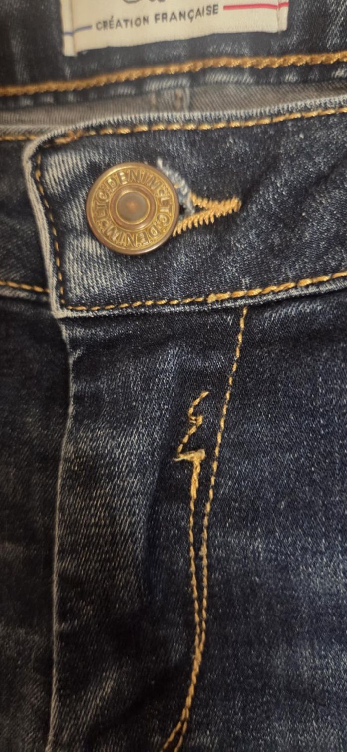 LE TEMPS DES CERISES – JEAN SLIM DENIM BLEU – T14A (34/36) – EXCELLENT ÉTAT - photo numéro 10