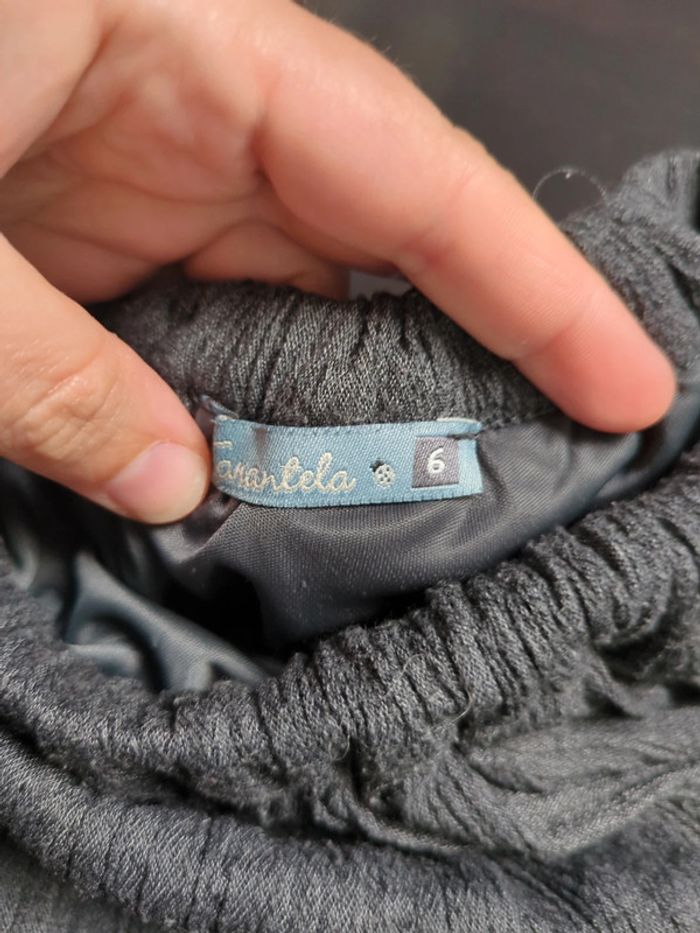 Jupe fille grise, 6 ans, tarantela élégante chic - photo numéro 3