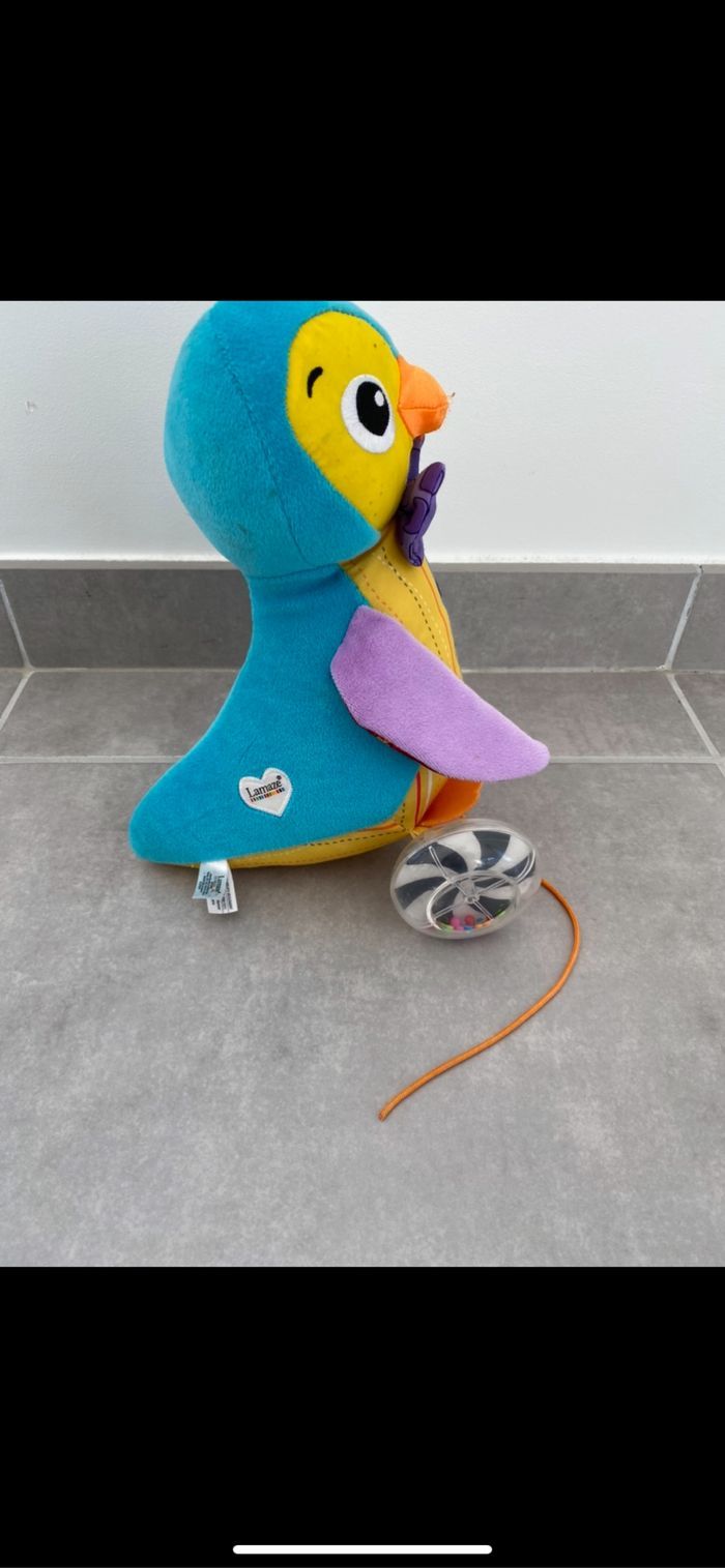 Peluche Pingouin sur roulettes à tirer - photo numéro 5