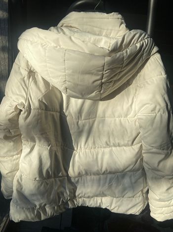 Parka chaude taille 38 blanc crème marque cache cache