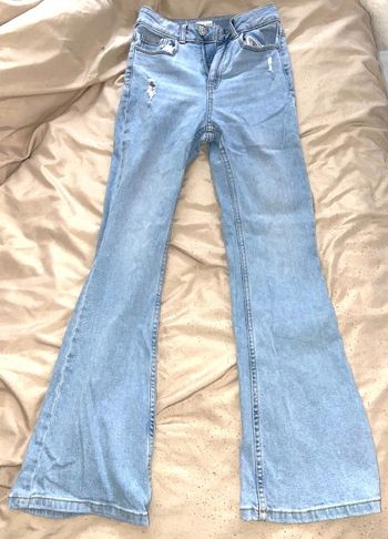 Jean flare bleu clair 32 kiabi