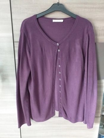 Gilet prune taille L