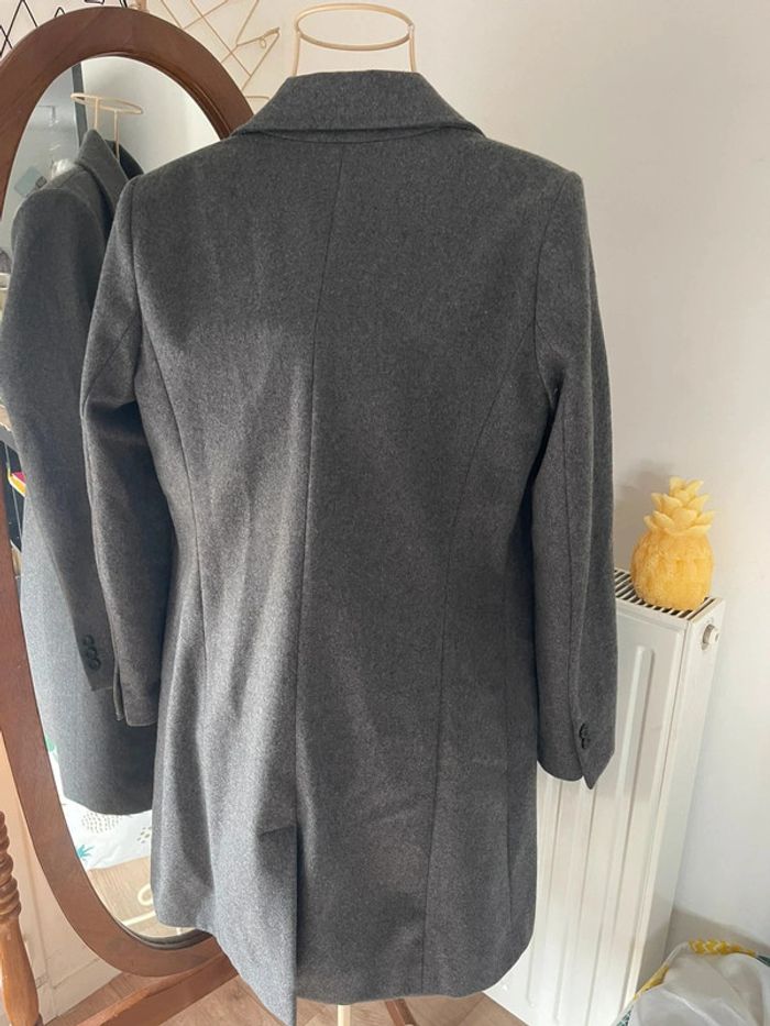 🍍 Manteau gris en laine Naf Naf 40 - photo numéro 2
