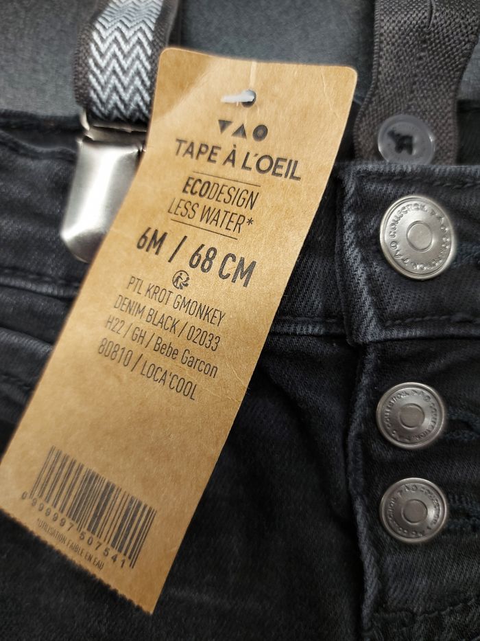 Jeans bretelles tao - photo numéro 3