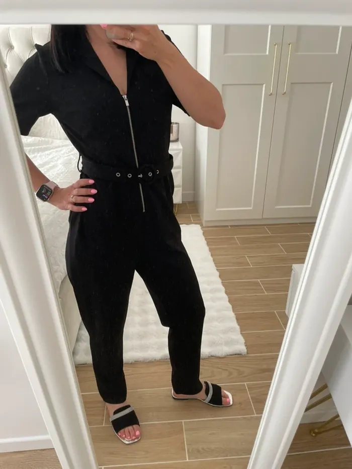 Combinaison pantalon noir 36 neuf - photo numéro 3