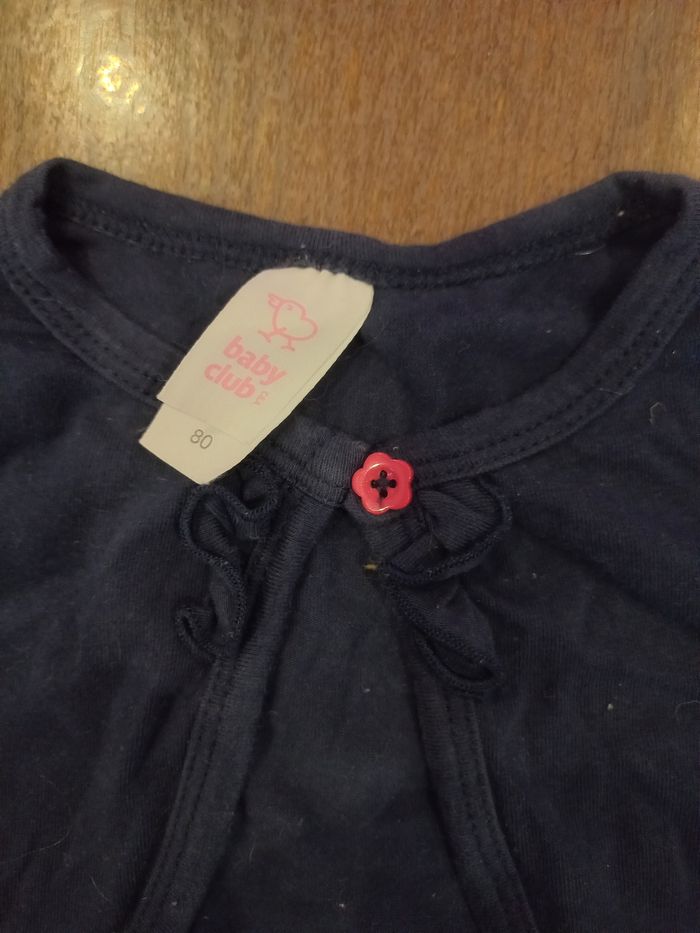 Boléro bleu foncé c&a 18mois 80cm - photo numéro 3