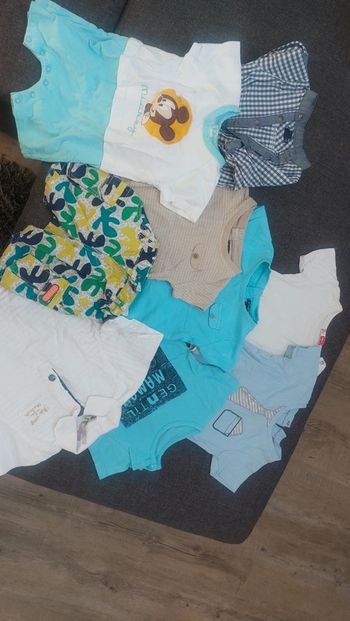 Lot de 9 vêtements été, 3 mois