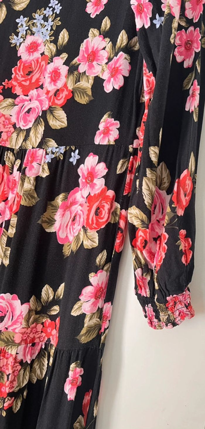Robe longue fluide imprimée fleurs taille 36 - photo numéro 3