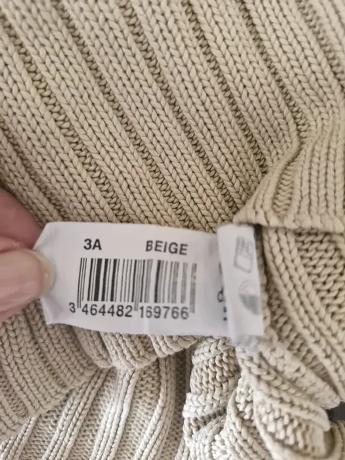 Pull mixte 3 ans Sans Marque bige - photo numéro 4
