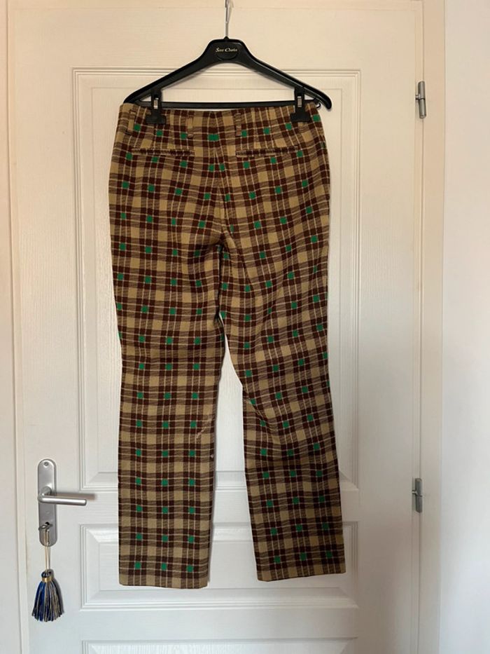 Pantalon à carreaux Dries Van Noten - 100% coton - Taille 38 - photo numéro 4