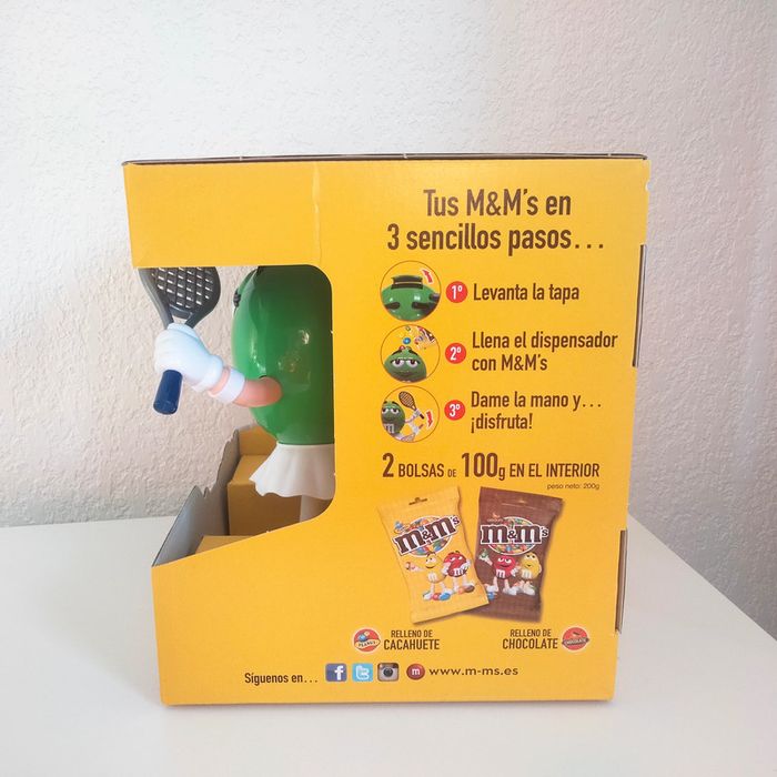 Distributeur m&m's hiya tennis - vert - Neuf - photo numéro 4