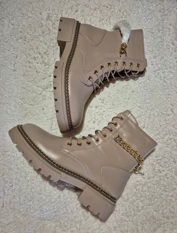 Bottines beige