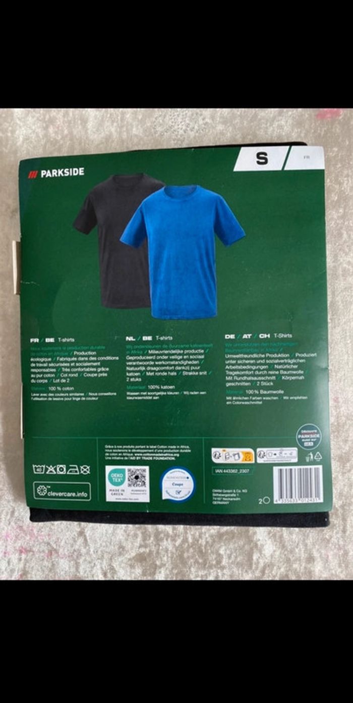 Lot de 2 tee-shirts homme taille S neufs - photo numéro 3