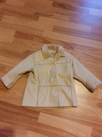 veste en daim clair babibou 18 mois